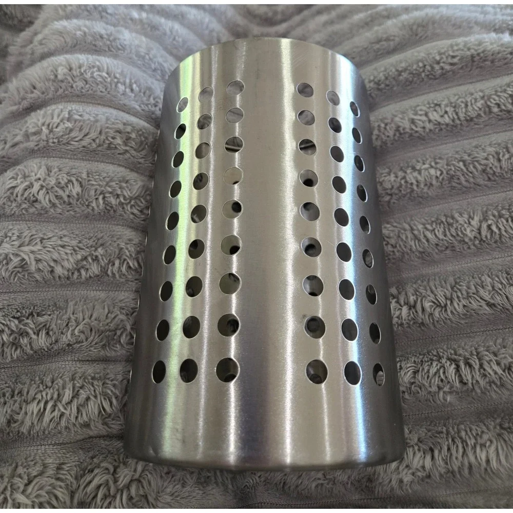 IKEA ORDNING Stainless Steel Utensil Holder Cutlery Caddy Silver 7 Inch 209 22